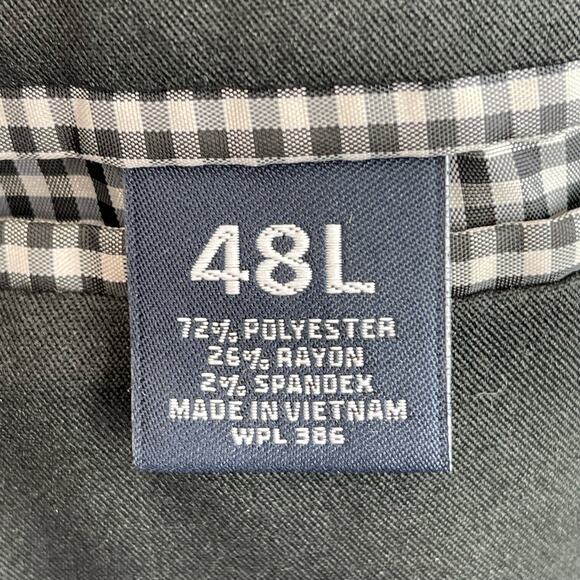 Saddlebred Sport Coat Gray Men Size 48 L Motion Stretch - Picture 5 of 11